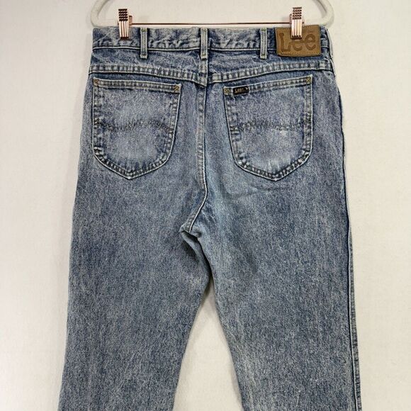 Vtg Lee Jeans Men 34x34 80s Union Workwear Straight Leg (Measure 30x31) USA - Picture 5 of 12